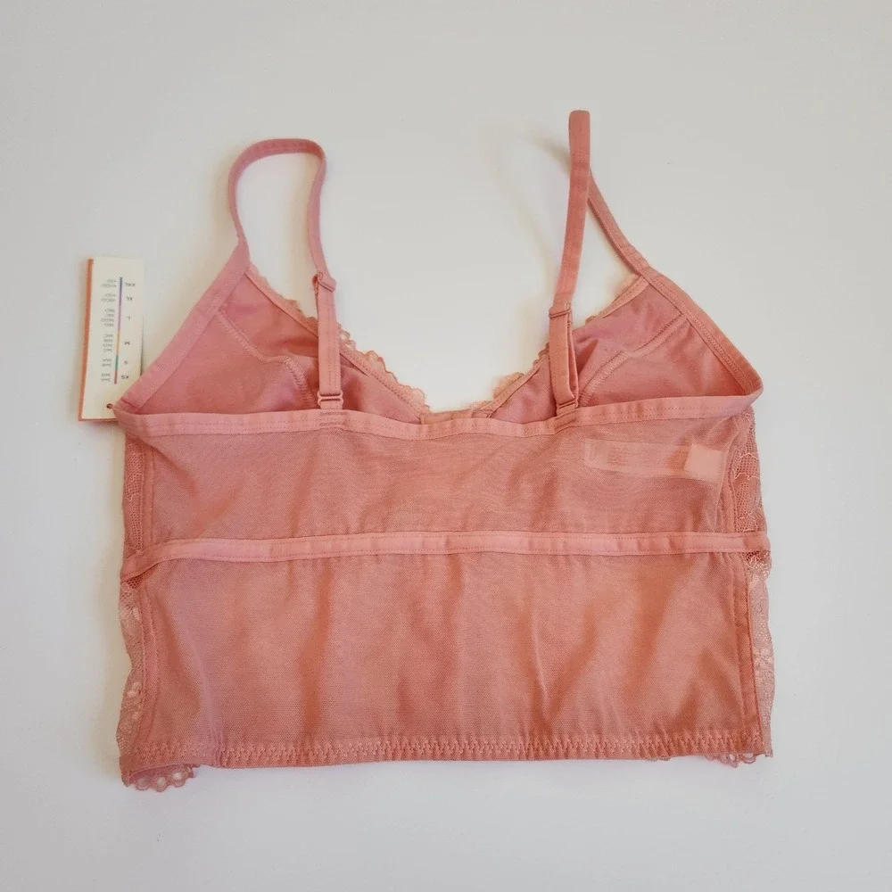 Whimsycore Pink Lace Corset Bralette Bralette‎ XS NWT - Picture 2 of 6